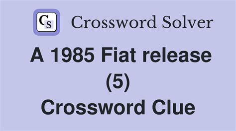 fiat crossword|fiat crossword clue answer.